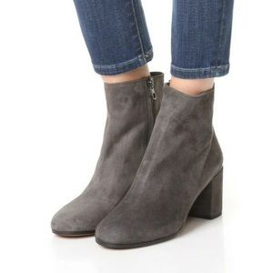 Vince Suede Grey Blakely Heeled Booties